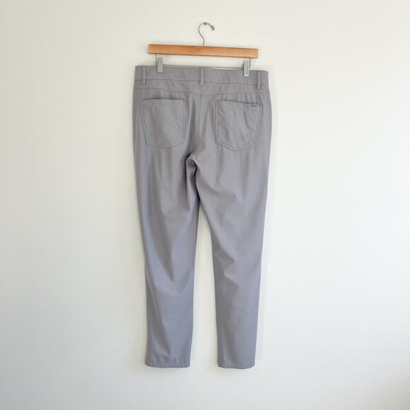 Johnnie-O Prep-Formance Gray Quarry Cross Country Performance Pants, Size 34 - Picture 4 of 12